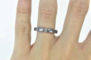 Platinum Modern Pressure Set Diamond Engagement Ring