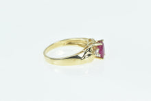 Load image into Gallery viewer, 14K 0.90 Ctw Natural Ruby Diamond Engagement Ring Yellow Gold