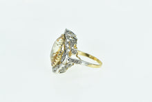 Load image into Gallery viewer, 18K 1940&#39;s 18.34 Ctw Citrine Diamond Cocktail Ring White Gold