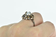 Load image into Gallery viewer, 8K Victorian 7.6mm Pearl Swirl Ornate Cocktail Ring Yellow Gold