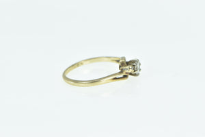 14K 0.20 Ctw Diamond Classic Promise Engagement Ring Yellow Gold