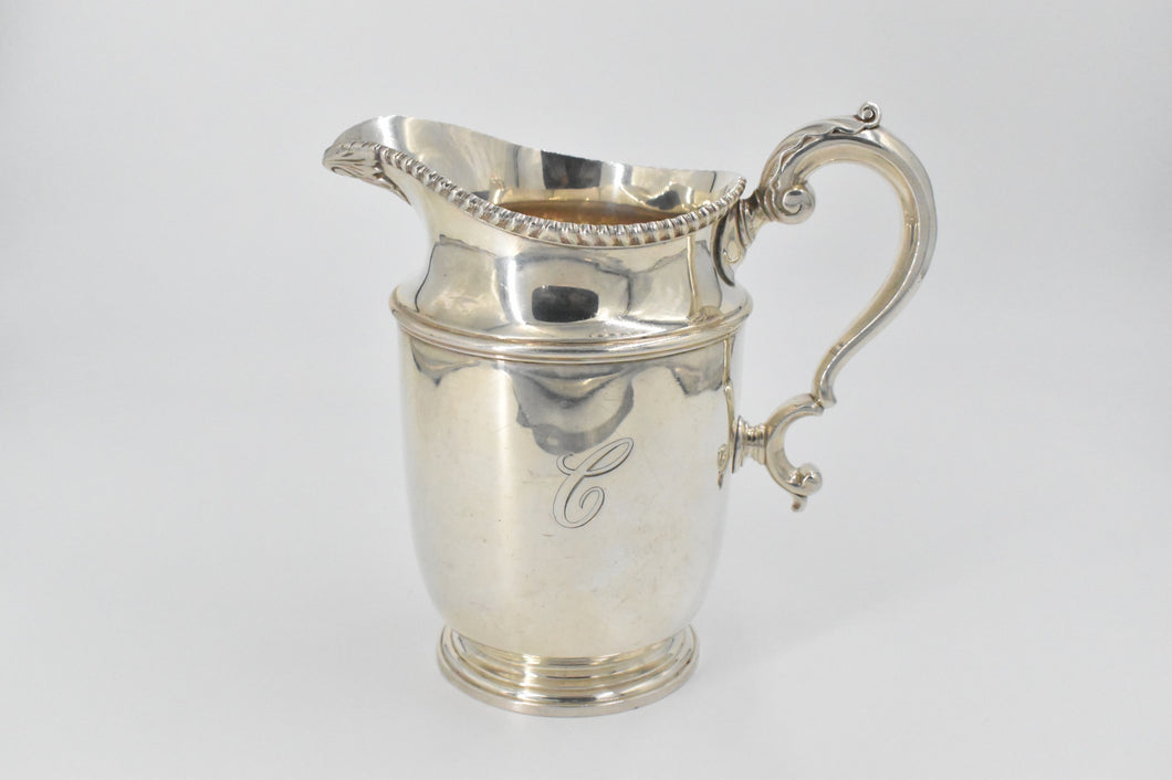 Sterling Silver Tiffany & Co 4 1/4 Pint 22039 Monogrammed Pitcher