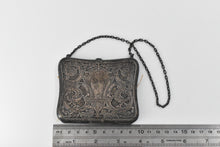 Load image into Gallery viewer, Sterling Silver Victorian Elaborate Scroll Monogram Wallet Purse