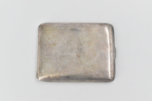 Sterling Silver Watson Art Deco Monogram Cigarette Vesta Case