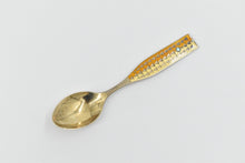 Load image into Gallery viewer, Sterling Silver 60s A Michelsen Enamel Spoon