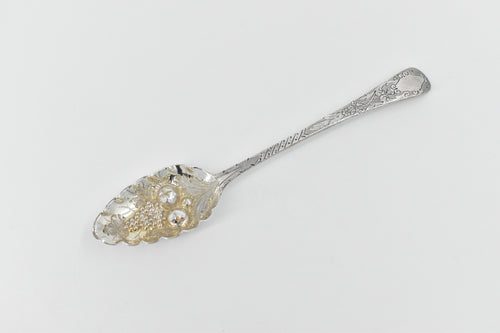 Sterling Silver 1815 London Repousse Berry Spoon