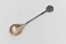 Load image into Gallery viewer, Sterling Silver Royal Coat of Arms Swedish Enamel Souvenir Spoon