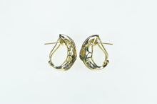 Load image into Gallery viewer, 14K Ruby Emerald Sapphire Braid Woven French Clip Earrings Yellow Gold