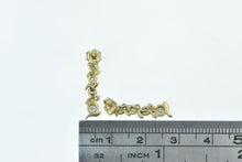 Load image into Gallery viewer, 14K Vintage Diamond Dangle Chain Fashion Earrings Yellow Gold