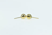 Load image into Gallery viewer, 14K 7.1mm Vintage Round Ball Sphere Stud Earrings Yellow Gold