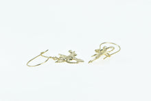 Load image into Gallery viewer, 14K Cherub Baby Guardian Angel Cupid Valentine Earrings Yellow Gold