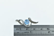 Load image into Gallery viewer, 14K LeVian Chocolatier Pendant Blue Topaz Diamond White Gold