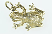 Load image into Gallery viewer, 9K Frog Stylized Tropical Rainforest Animal Charm/Pendant Yellow Gold