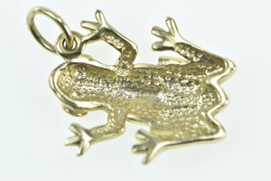 9K Frog Stylized Tropical Rainforest Animal Charm/Pendant Yellow Gold