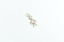 Load image into Gallery viewer, 14K February Birthstone Baby CZ Child Mother Charm/Pendant Yellow Gold