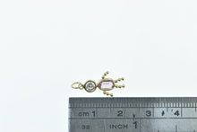 Load image into Gallery viewer, 14K February Birthstone Baby CZ Child Mother Charm/Pendant Yellow Gold