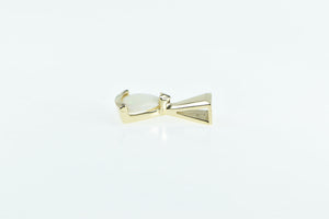 14K Trillion Opal Vintage Classic Simple Pendant Yellow Gold