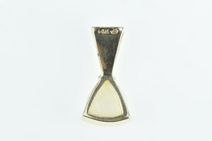 14K Trillion Opal Vintage Classic Simple Pendant Yellow Gold