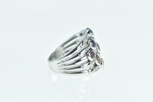 Load image into Gallery viewer, 14K Sonia B Bitton Diamond Layered Stacking Band Ring White Gold