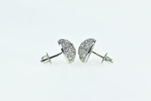 Load image into Gallery viewer, 14K 1950&#39;s 1.77 Ctw Diamond Domed Vintage Stud Earrings White Gold