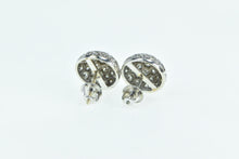 Load image into Gallery viewer, 14K 1950&#39;s 1.77 Ctw Diamond Domed Vintage Stud Earrings White Gold