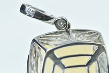 Load image into Gallery viewer, 18K Massive Natural Opal 0.83 Ctw Diamond Pendant White Gold