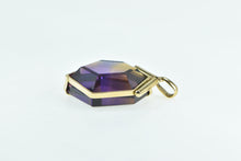 Load image into Gallery viewer, 18K Hexagon Honeycomb Ametrine Statement Pendant Yellow Gold
