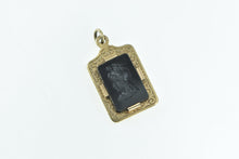 Load image into Gallery viewer, Gold Filled Victorian Reversible Onyx Carnelian Carved Pendant