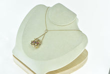 Load image into Gallery viewer, 14K Vintage 3D Purse Gemstone Hand Bag Fashion Pendant Yellow Gold
