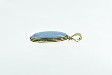 Load image into Gallery viewer, 14K Victorian Ornate Antique Natural Opal Diamond Pendant Yellow Gold