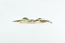 Load image into Gallery viewer, 14K 1930&#39;s Diamond Ruby Bow Ribbon Statement Pin/Brooch Yellow Gold