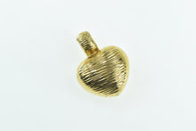 Load image into Gallery viewer, 18K Roberto Coin Puffy Banded Heart Love Symbol Pendant Yellow Gold