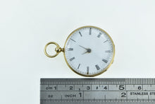 Load image into Gallery viewer, 18K 28mm Ornate Victorian Key Wind Enamel Elaborate Pocket Watch