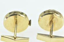 Load image into Gallery viewer, 14K Retro Mechanical Watch Face Statement Cuff Links Yellow Gold