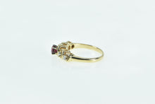 Load image into Gallery viewer, 14K Vintage Tourmaline Diamond Classic Engagement Ring Yellow Gold