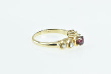 Load image into Gallery viewer, 14K Vintage Tourmaline Diamond Classic Engagement Ring Yellow Gold