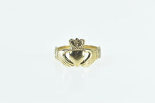 Load image into Gallery viewer, 9K Traditional Irish Traditional Loyalty Symbol Ring Yellow Gold