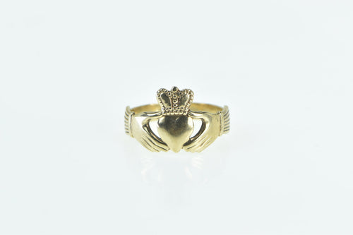 9K Traditional Irish Traditional Loyalty Symbol Ring Yellow Gold