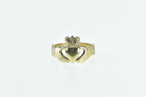 9K Traditional Irish Traditional Loyalty Symbol Ring Yellow Gold