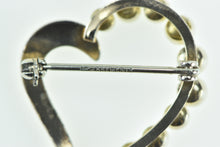 Load image into Gallery viewer, 14K Krementz Pearl Heart Love Symbol Vintage Pin/Brooch Yellow Gold