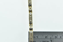 Load image into Gallery viewer, 14K 0.75 Ctw Diamond Vintage Bar Link Chain Bracelet 7.5&quot; Yellow Gold