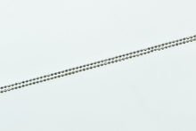 Load image into Gallery viewer, 14K 1.2mm Ball Link Vintage Classic Chain Necklace 18&quot; White Gold