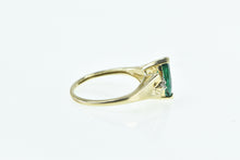 Load image into Gallery viewer, 10K Marquise Syn. Emerald Diamond Vintage Ring Yellow Gold