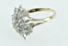 Load image into Gallery viewer, 10K Vintage Diamond Star Snow Flake Cluster Fashion Ring Yellow Gold