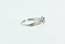 Load image into Gallery viewer, 10K Princess Diamond Halo Promise Engagement Ring White Gold