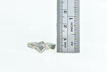 Load image into Gallery viewer, 10K Princess Diamond Halo Promise Engagement Ring White Gold