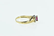 Load image into Gallery viewer, 10K Marquise Syn. Ruby Diamond Halo Vintage Ring Yellow Gold