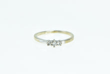 Load image into Gallery viewer, 10K Three Stone Diamond Promise Engagement Ring White Gold