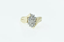 Load image into Gallery viewer, 10K Vintage Diamond Cluster Bypass Statement Ring Yellow Gold