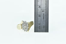 Load image into Gallery viewer, 10K Vintage Diamond Cluster Bypass Statement Ring Yellow Gold